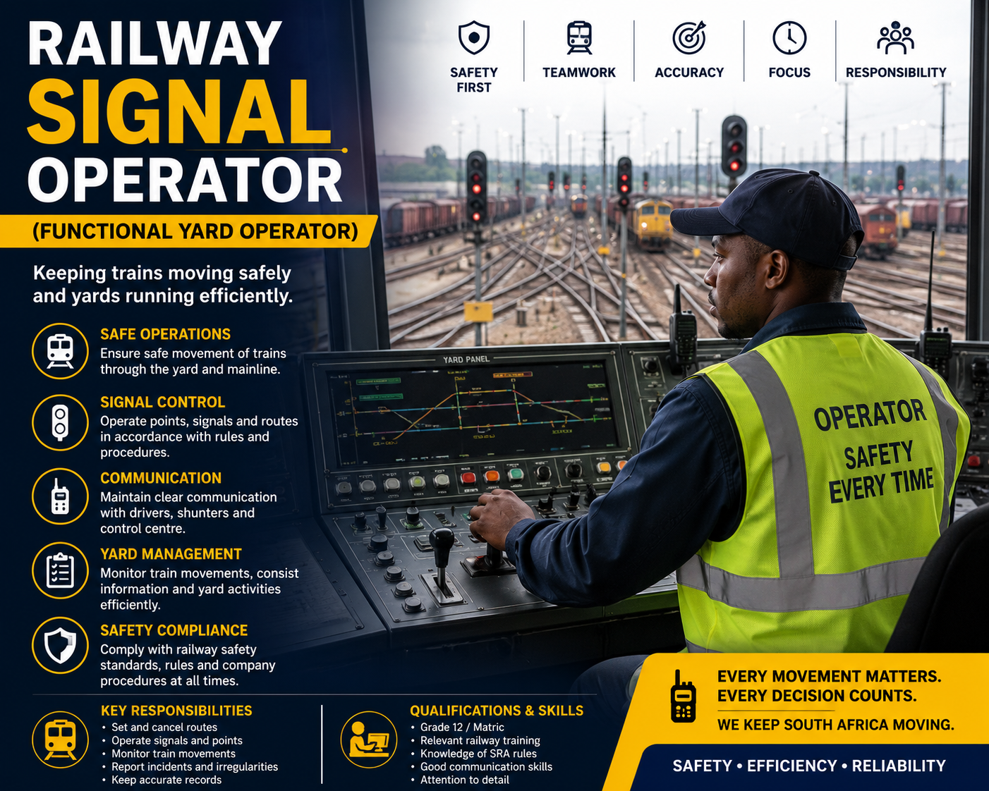 Railway Signal Operator (Functional Yard Operator)